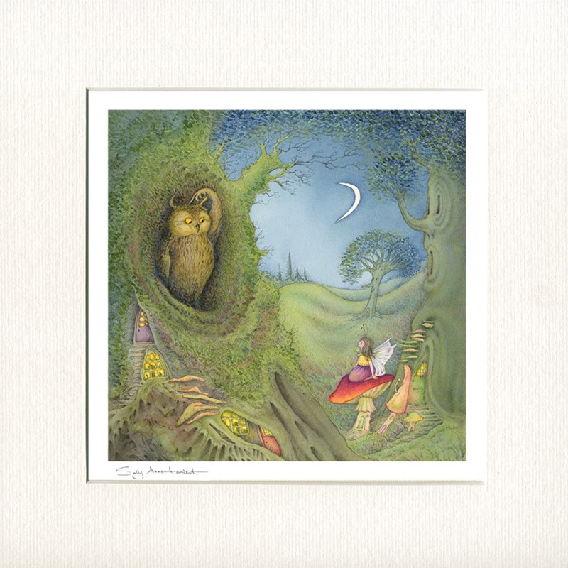 Prints » PRINT-The Thoughtful Faerie - Moongazer Cards